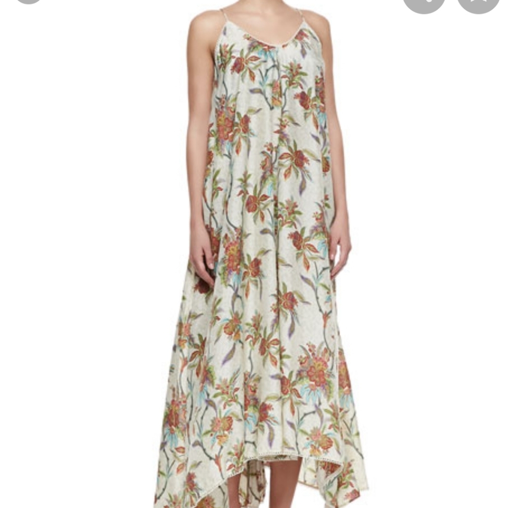 Keeper scarf silk maxi dress